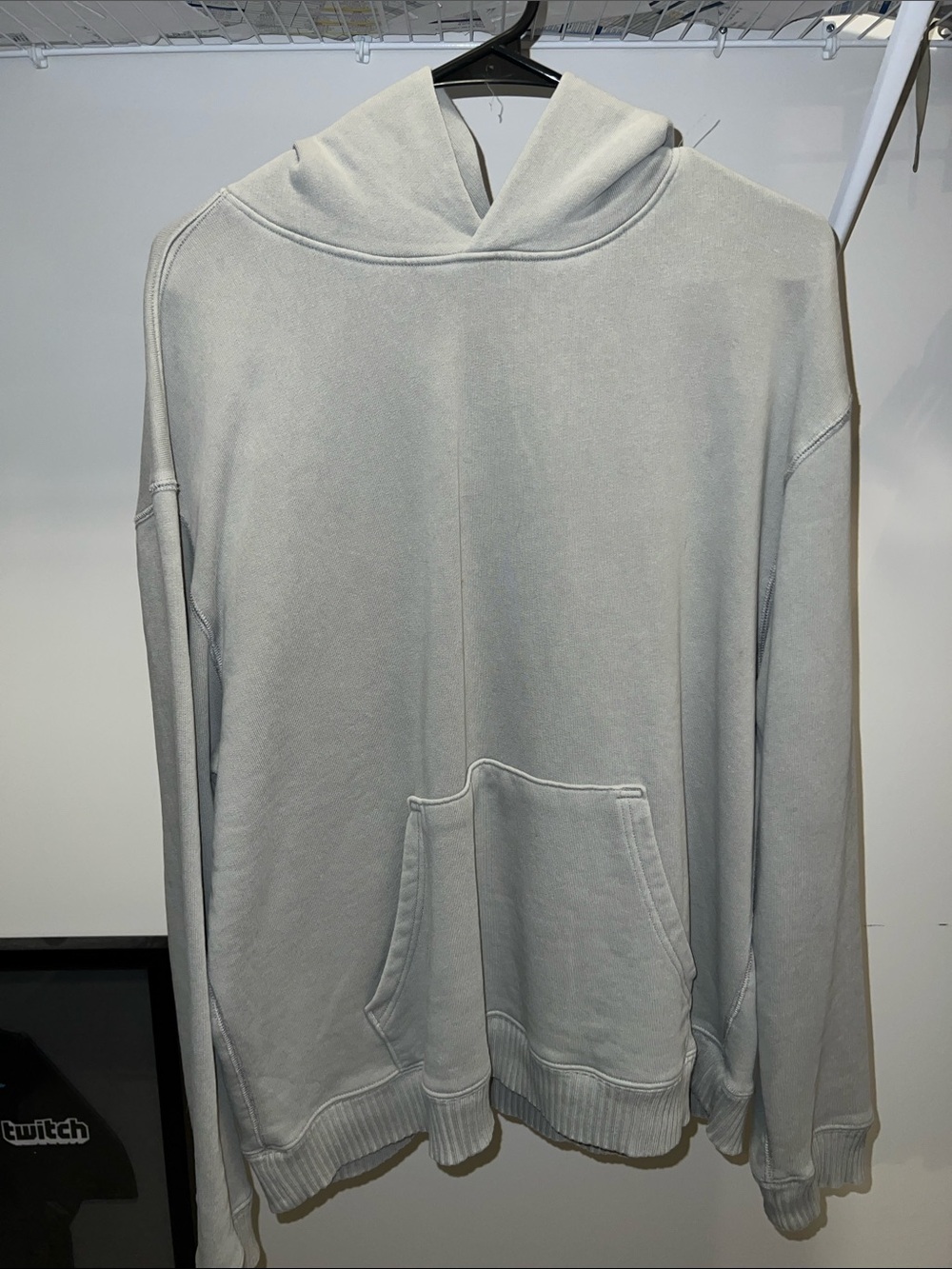 ELWOOD CLASSIC CORE HOODIE - UNISEX - MEDIUM - LIGHT GREY